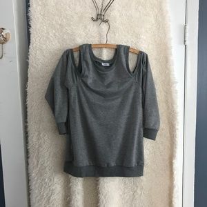 Tobi Cold-Shoulder Sweater